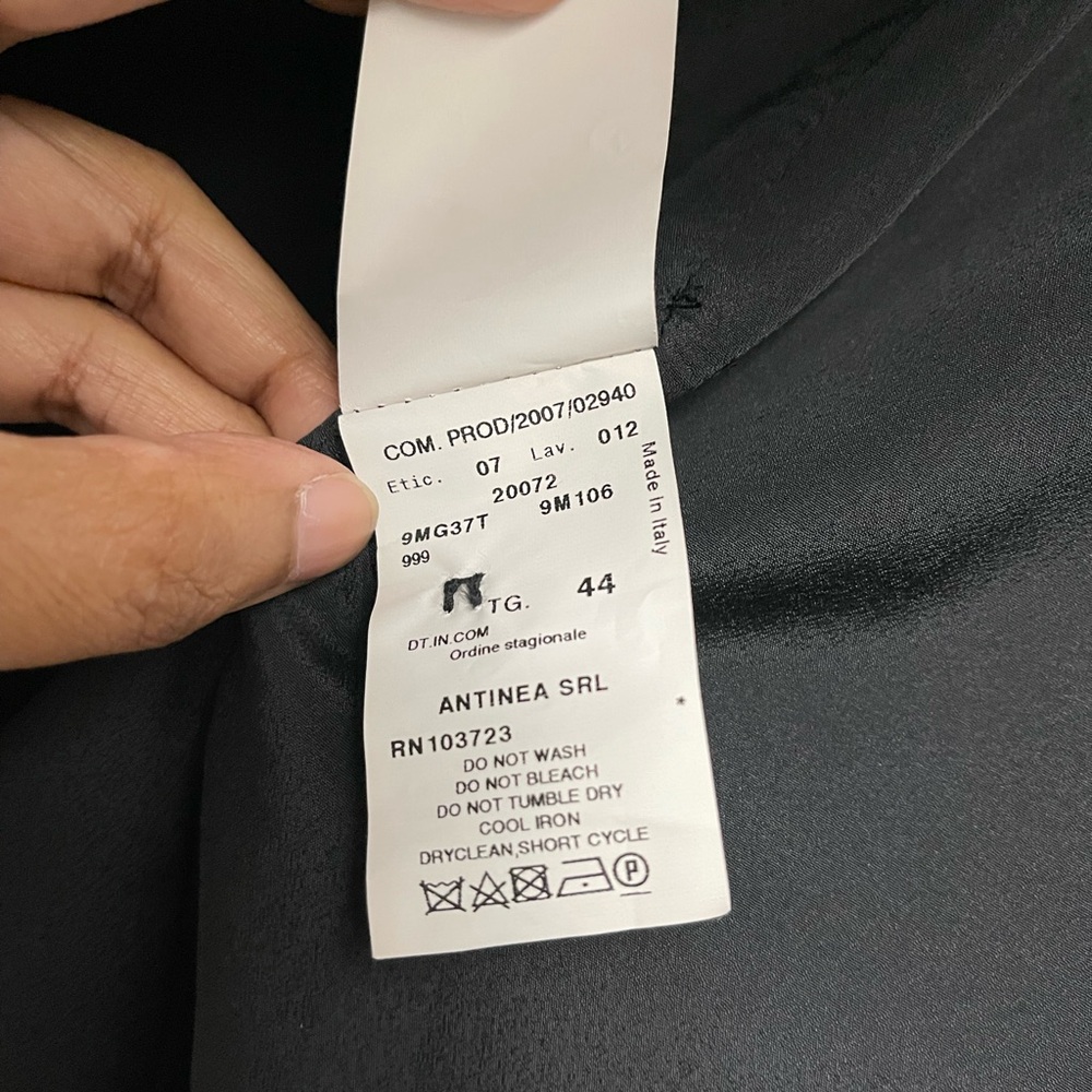 Armani Collezioni Antinea SRL Black Jacquard Blazer Made In Italy - Picture 9 of 12